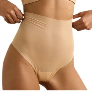 "Hollywood" Shaping High Waist Nude Thong Plus Size 3X/4X